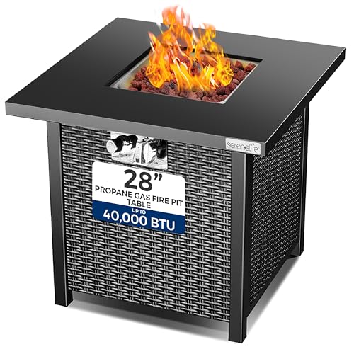 Outdoor Propane Fire Pit Table - CSA/ETL Certified Safe 50