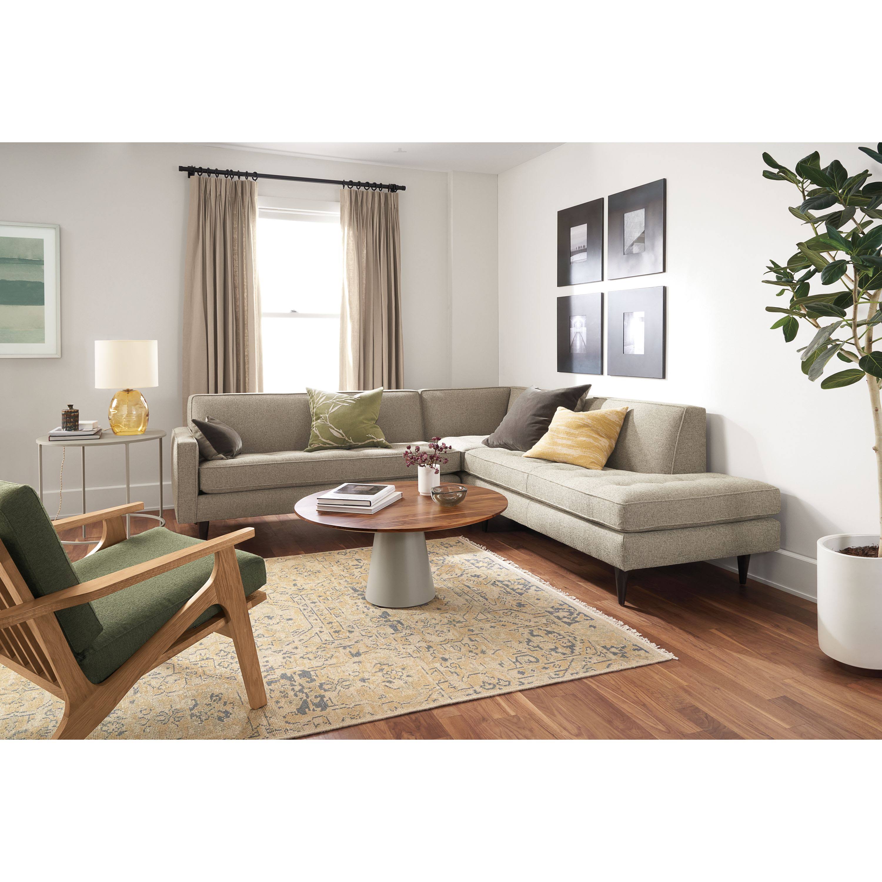 Room u0026 Board | Modern Slim Round End Table 25 Diameter 24H in Indigo Blue
