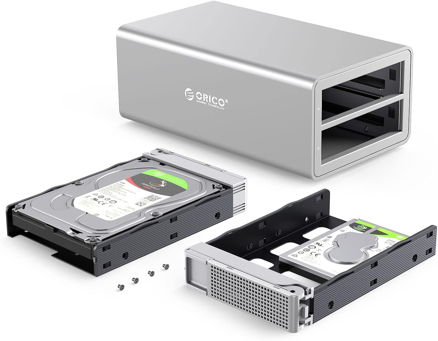 ORICO 2 Bay USB 3.0 to SATA External Hard Drive Enclosure Support 32TB