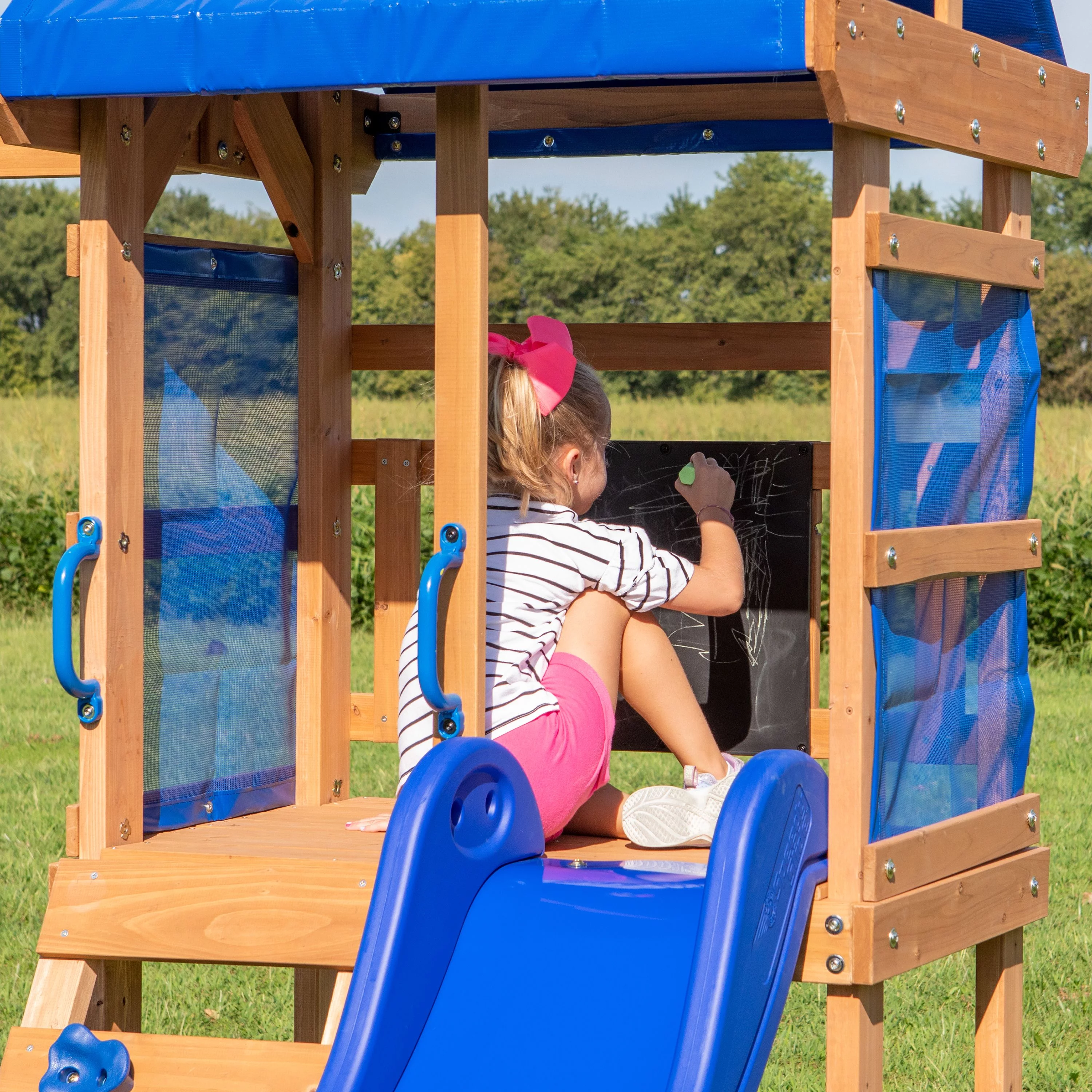 Backyard Discovery Aurora Wooden Cedar Swing Set