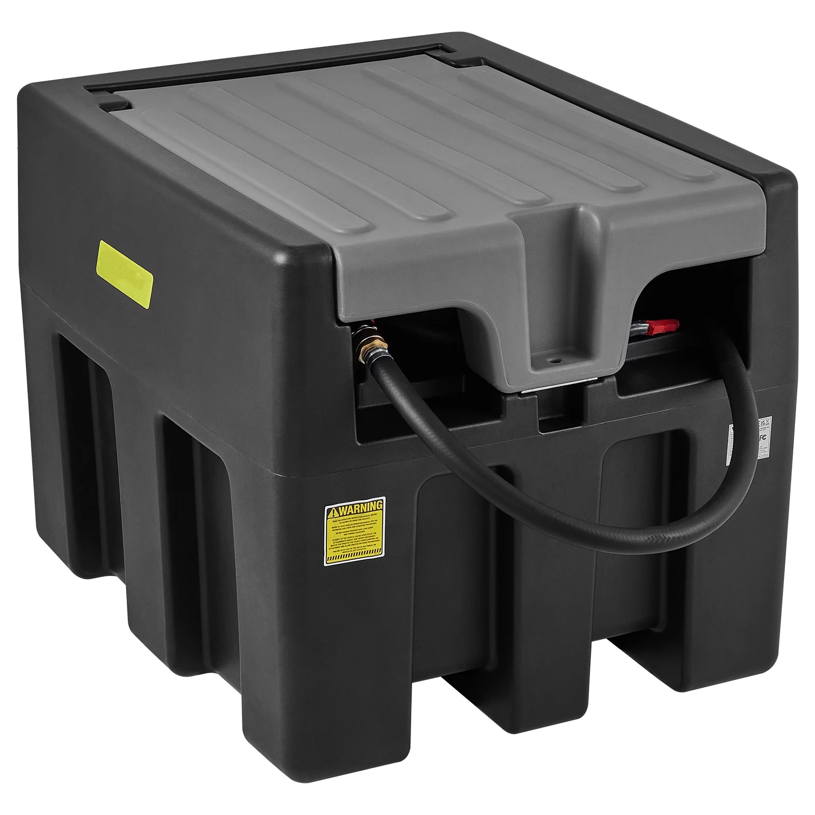 BENTIS Portable Diesel Tank 58 Gal Diesel Fuel Tank with 12V Transfer Pump Black