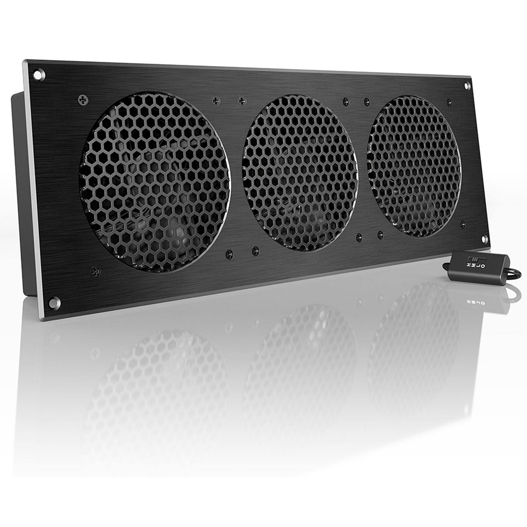 AC Infinity AIRPLATE S9, Quiet Cooling Fan System 18 with Speed Control, for Home Theater AV Cabinet Cooling