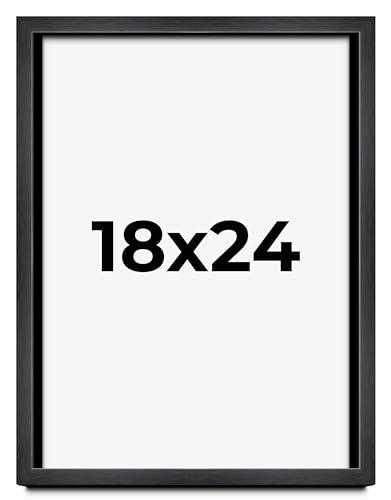 26x26 Shadow Box Charcoal Black Frame Display Case Solid Wood Picture Frame | 1" Inch Deep | with UV Acrylic Plexiglass