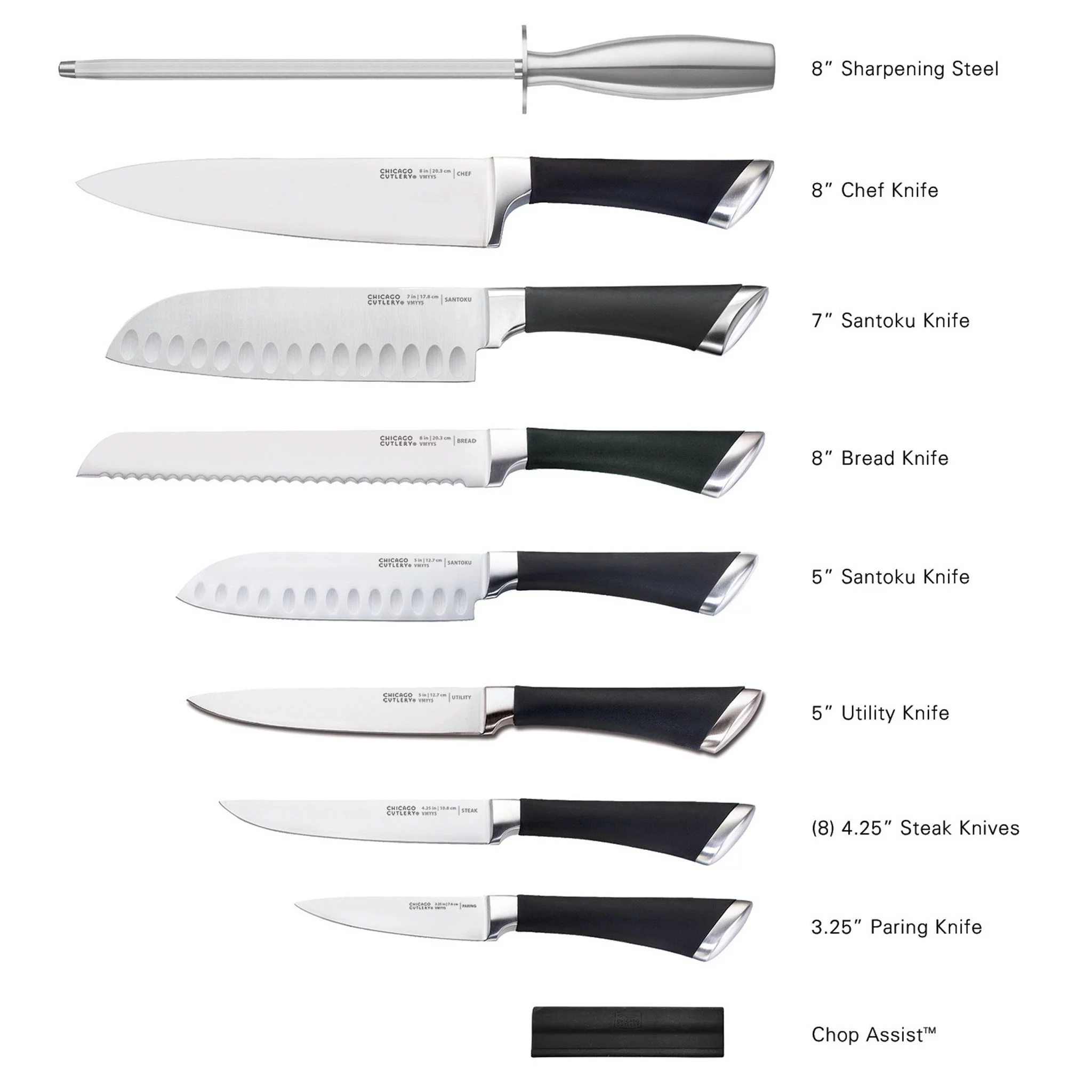 Chicago Cutlery Fusion 17-piece Block Set