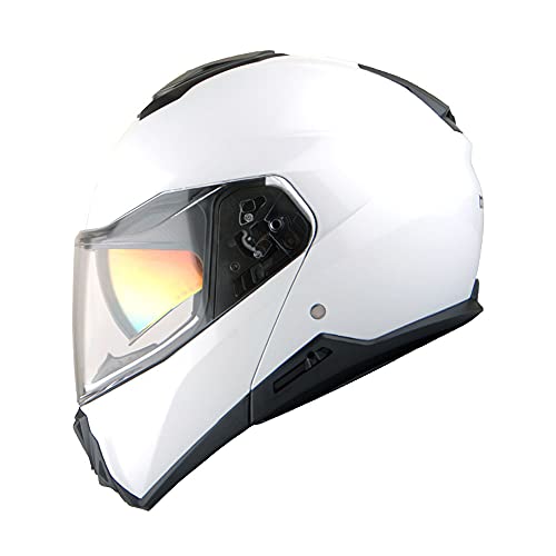 Martian Motorcycle Modular Full Face Helmet Flip up Dual Visor Sun Shield: HG362 Matt Black