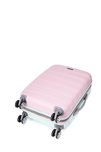 Rockland Melbourne Hardside Expandable Luggage with Spinner Wheels, 2TONENAVY, 2 Piece (20/28)