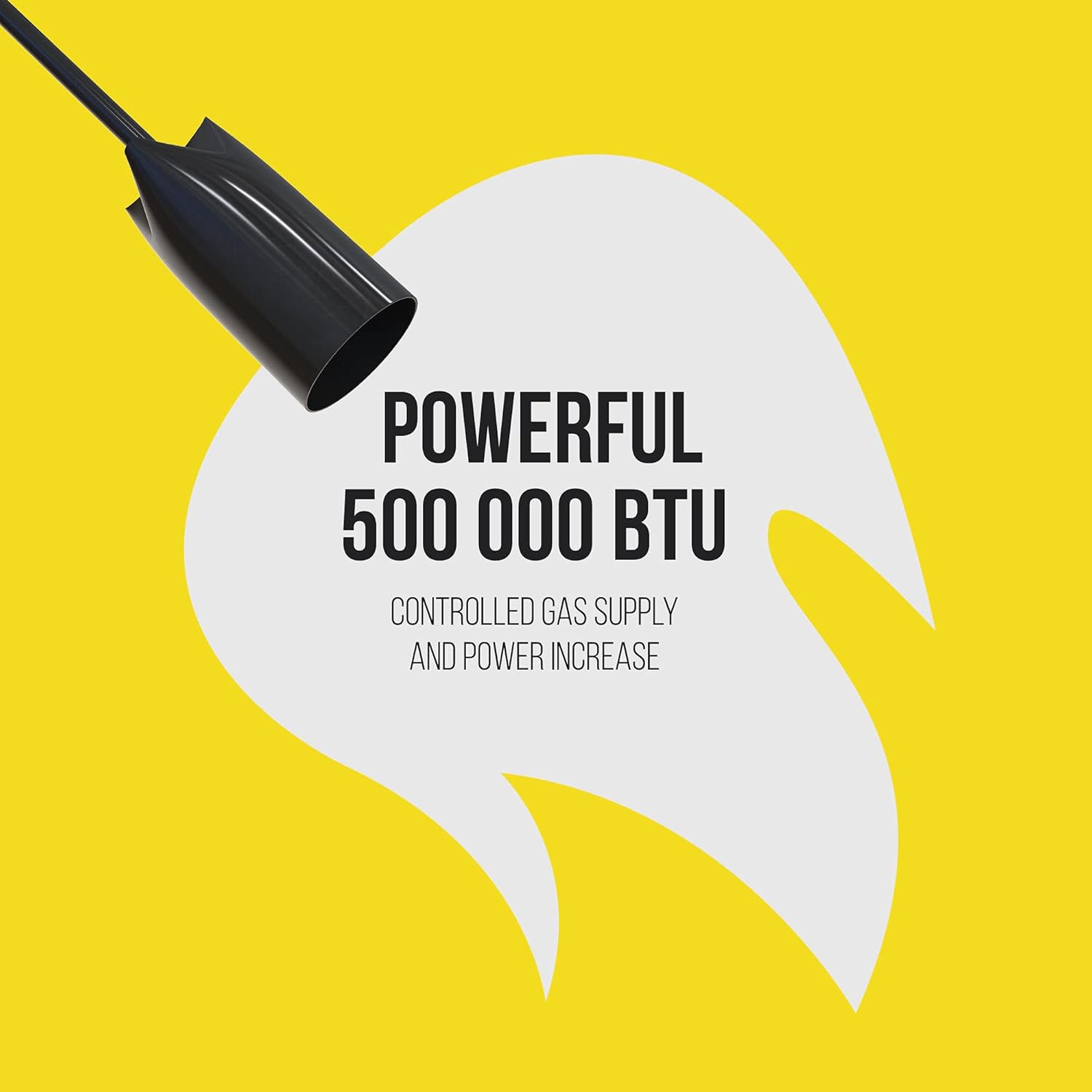Propane Torch Weed Burner 500 000 BTU, Flame Thrower with Flint Striker and Certified 10ft Hose