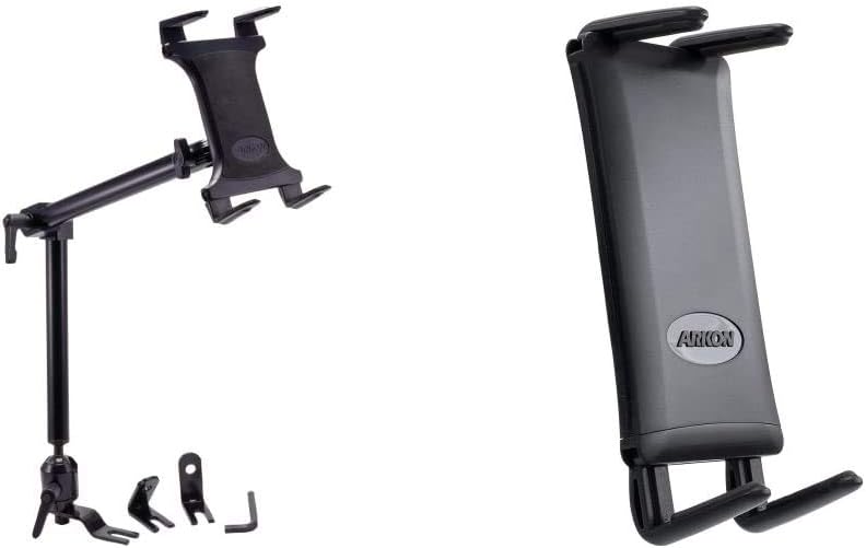 ARKON Mounts TAB801 Heavy-Duty Car or Truck Seat Rail Tablet Mount with 22 inch Arm Retail Black