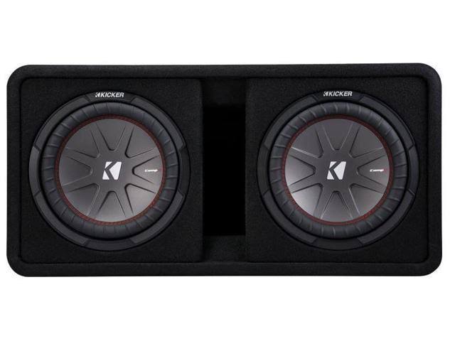 Kicker 43DCWR122 12x22 2000W Car Subwoofers Subs + Box+4000 Watt Mono Amp + Wiring