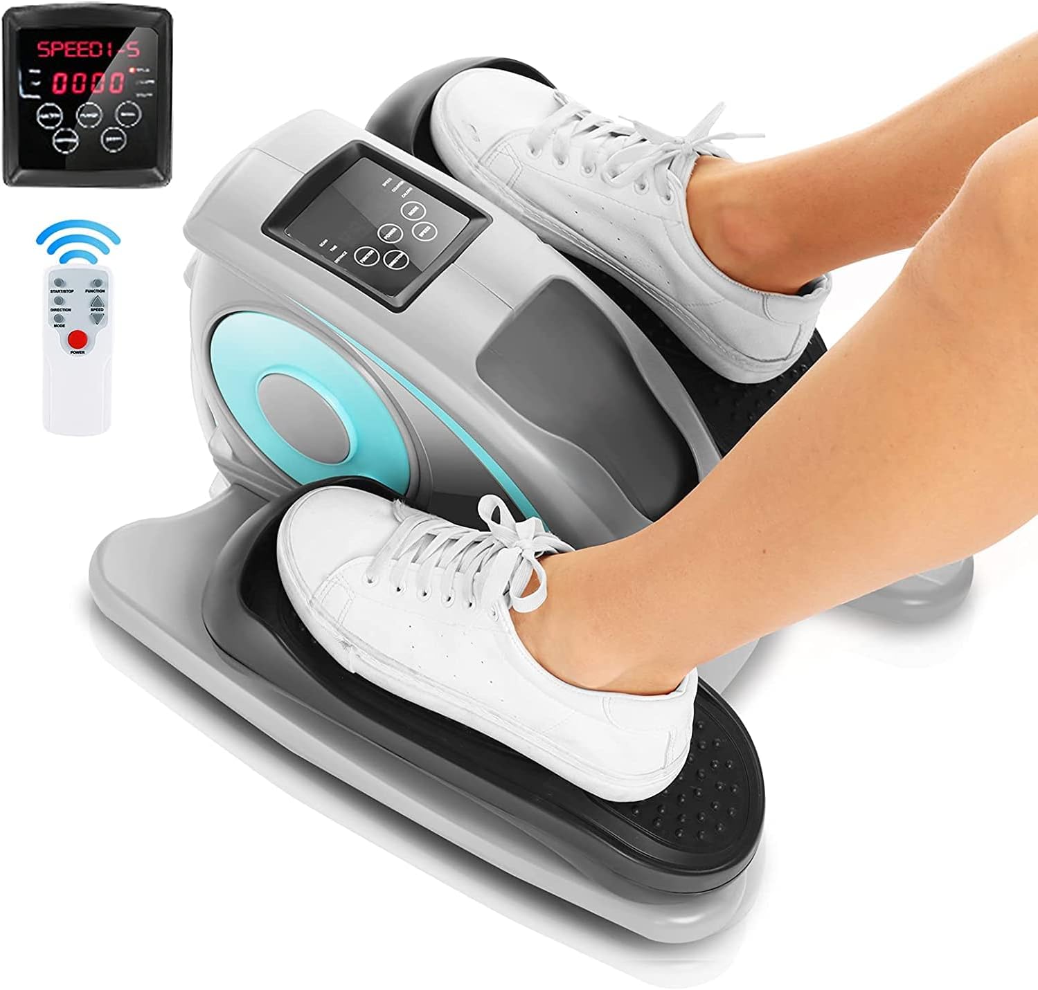 ANCHEER Under Desk Elliptical Machine, Pedal Bike Exerciser