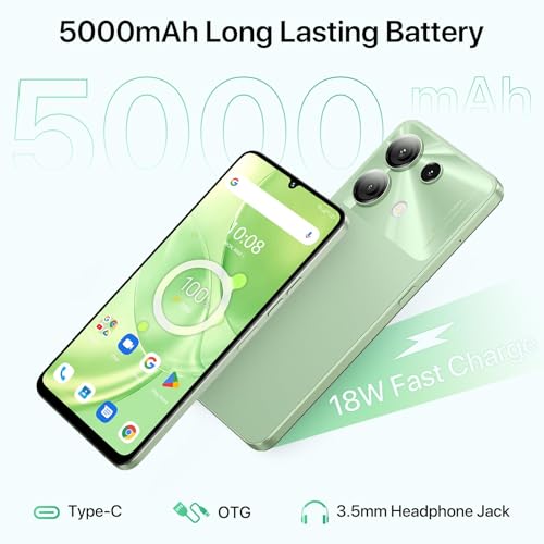 UMIDIGI G9 5G Cell Phone, Android 14 Unlocked Phones, 12(6+6) GB +128GB/1TB TF Expand, 5G Dual SIM, 50MP Camera, 6.75" HD+ 90Hz Display