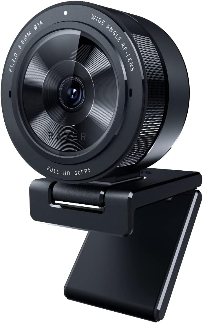 Razer Kiyo Pro Streaming Webcam: Full HD 1080p 60FPS - Adaptive Light Sensor - HDR-Enabled - Wide-Angle Lens with Adjustable FOV