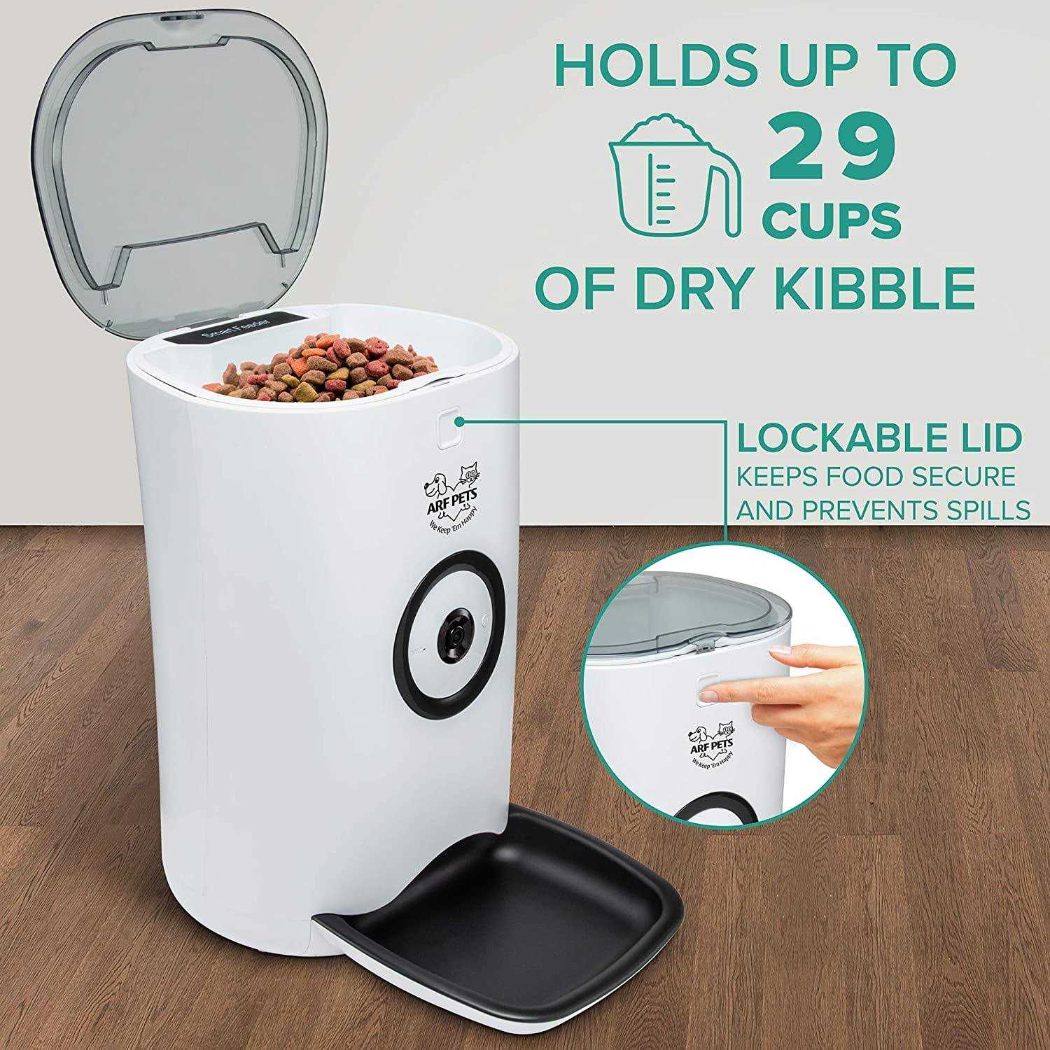 Arf Pets Smart Automatic Pet Feeder with Wi-Fi - Pet Supplies online store