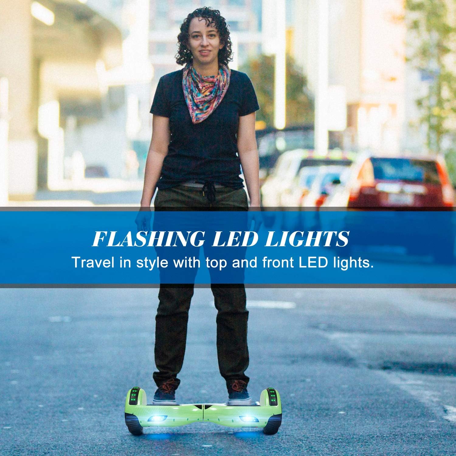 FLYING-ANT Hoverboard, 6.5 Inch Self Balancing Hoverboards with Bluetooth and Flashing LED Lights, Hover Board for Kids Teenagers