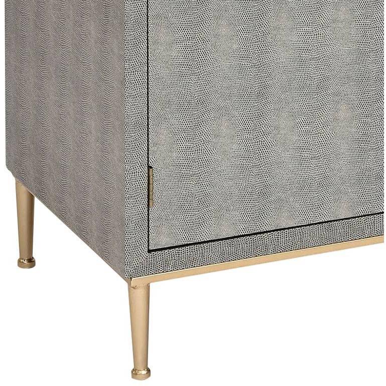 Elk Home 3169-102 Sands Point 2-Door 2-Drawer Cabinet in Grey and Gold