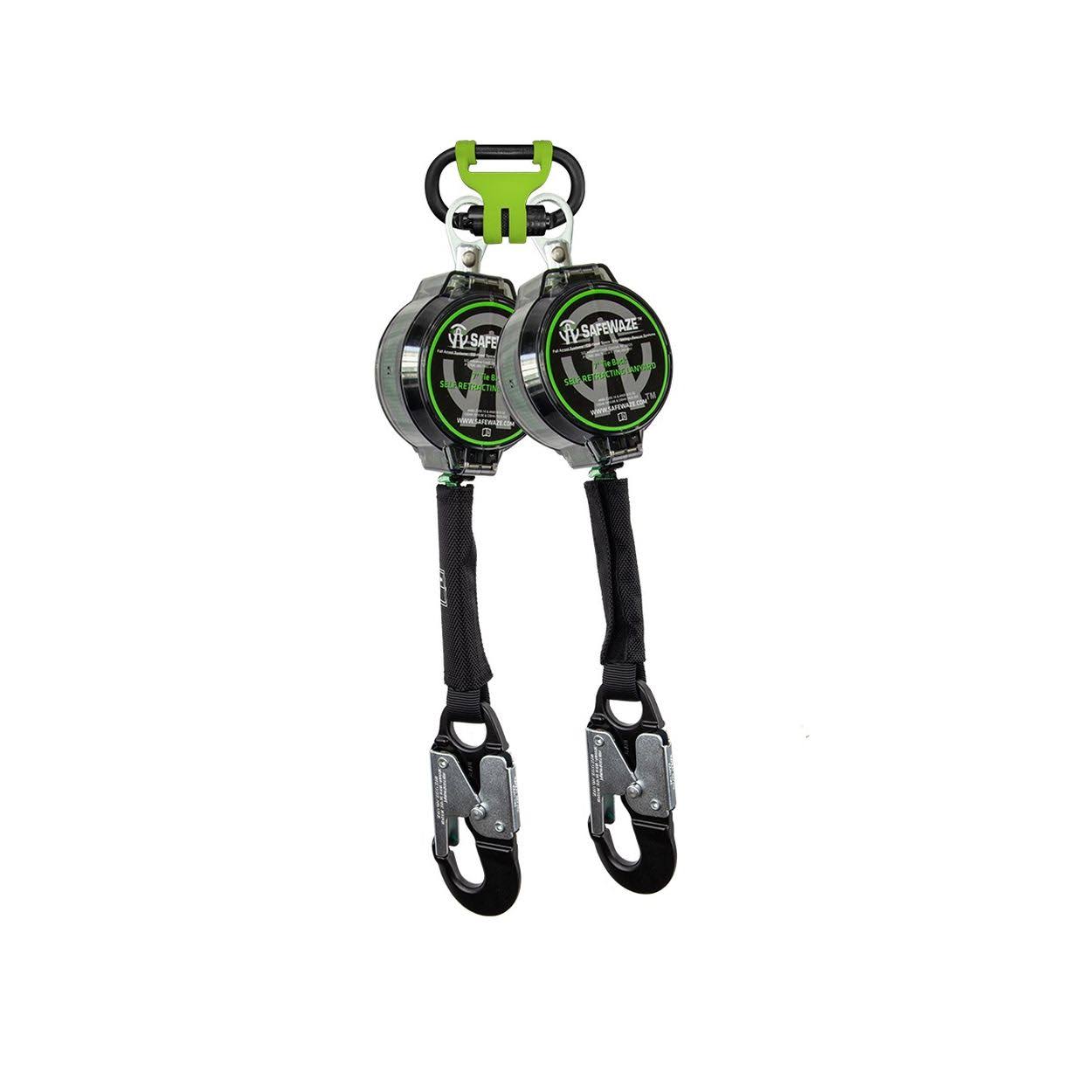 SafeWaze Dual Leg Web Retractable w/ Aluminum Snap Hooks - 7 ft.
