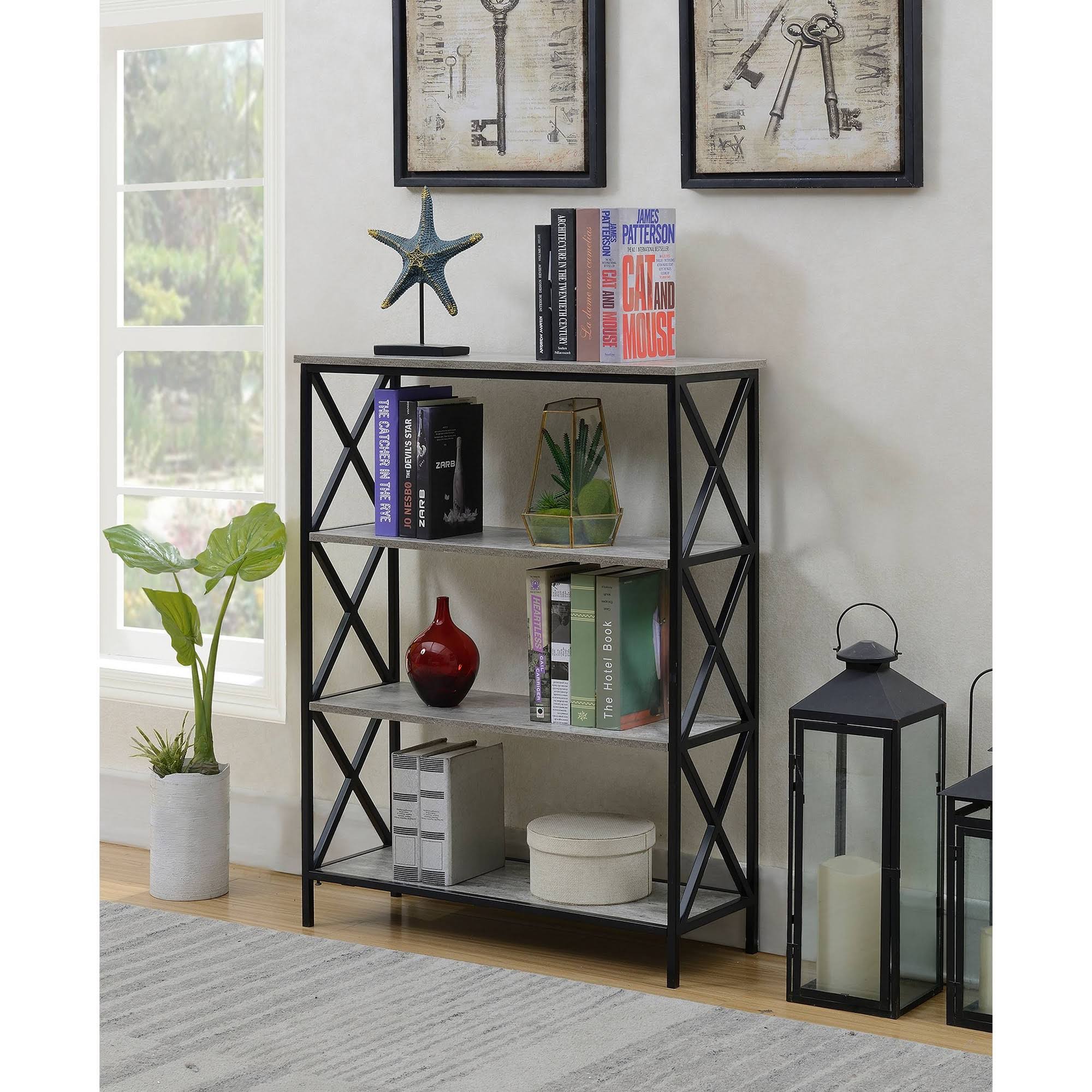 42x22 Tucson 4 Tier Bookcase Faux Birch - Breighton Home