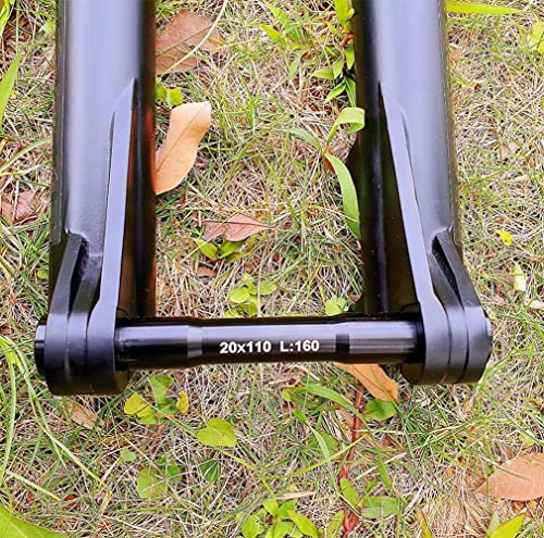 HAGNZHE Downhill Air Fork 26 27.5 29 Inch Bike Suspension Fork Travel 160mm Rebound Adjust Front Fork Double Shoulder Thru Axle 20x110mm Boost Fork