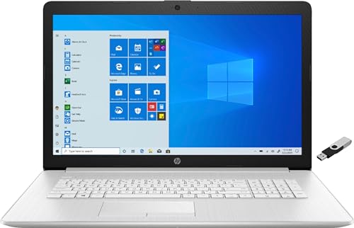 HP 2021 17-BY400 Laptop 17.3" HD+ 1600 x 900 LED full-array 11th Generation Intel Core i3-1115G4 2-Core 8GB DDR4 256GB SSD Wi-Fi 5 Windows 10 Home