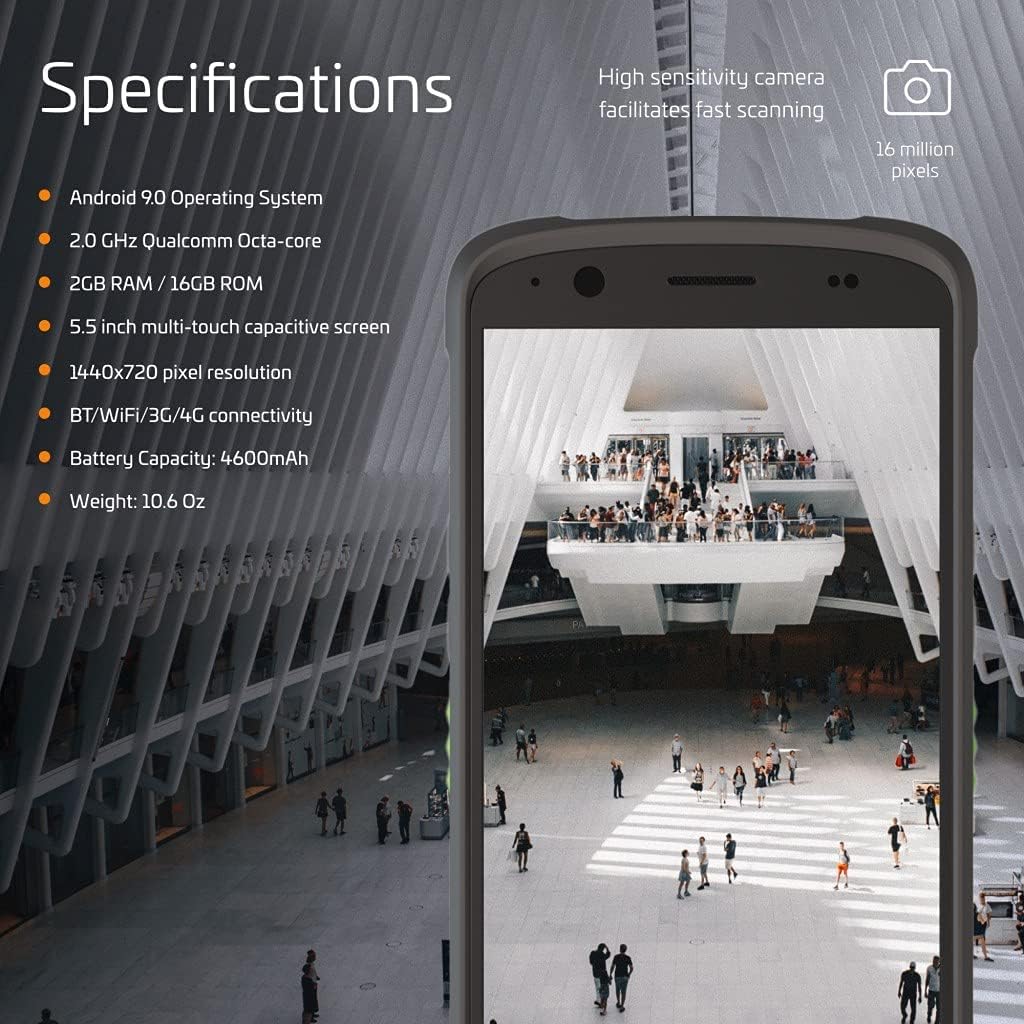 IDWare 9000+ ID & Passport Scanner – Touchless Mobile Scanning Solution with VeriScan Mobile Software for Age Verification & Visitor Management –