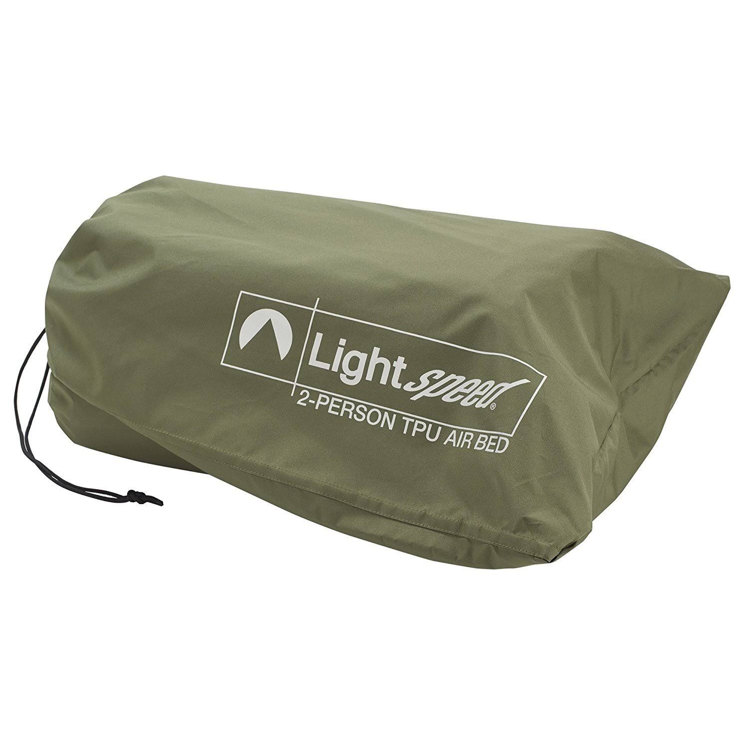 Lightspeed Outdoors 2 Person PVC-Free Air Bed Mattress for Camping and Travel