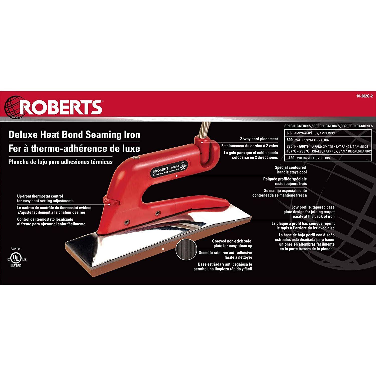 Roberts Carpet Heat Bond Iron 10-282g-2