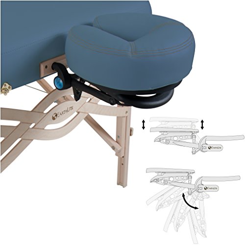 EARTHLITE Premium Portable Massage Table Package SPIRIT - Spa-Level Comfort, Deluxe Cushioning incl. Flex-Rest Face Cradle & Strata Face Pillow