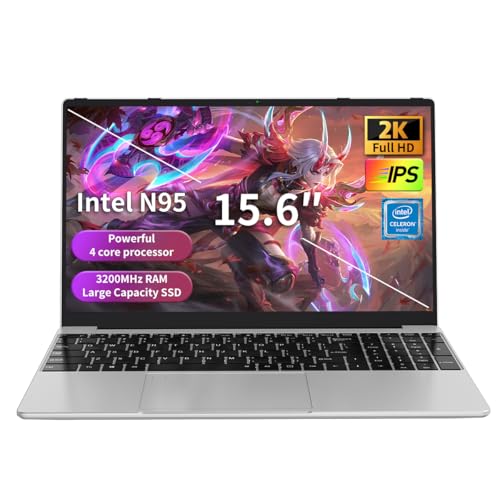 Gaming Laptop 15.6" FHD Display, Intel N95 Quad-Core up to 3.4GHz, 16GB RAM, 512GB SSD, RGB Keyboard, Fingerprint Reader, Windows 11 Pro &ndash
