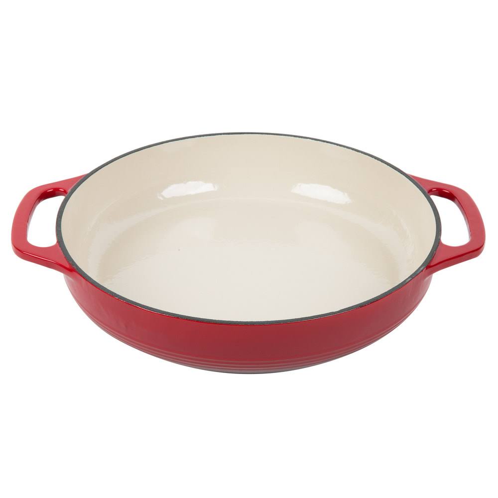 Lodge Cast Iron Casserole Dish 3.6 qt, Red