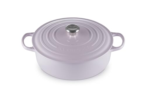 Le Creuset Enameled Cast Iron Signature Round Wide Dutch Oven, 6.75 qt., Cerise