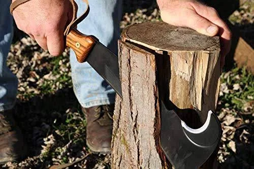 Woodman&s Pal 2.0 - Multi-Use Axe Machete with Sheath - Survival Machete Ideal for Camping, Fishing, Hunting, Bushcraft - Perfec