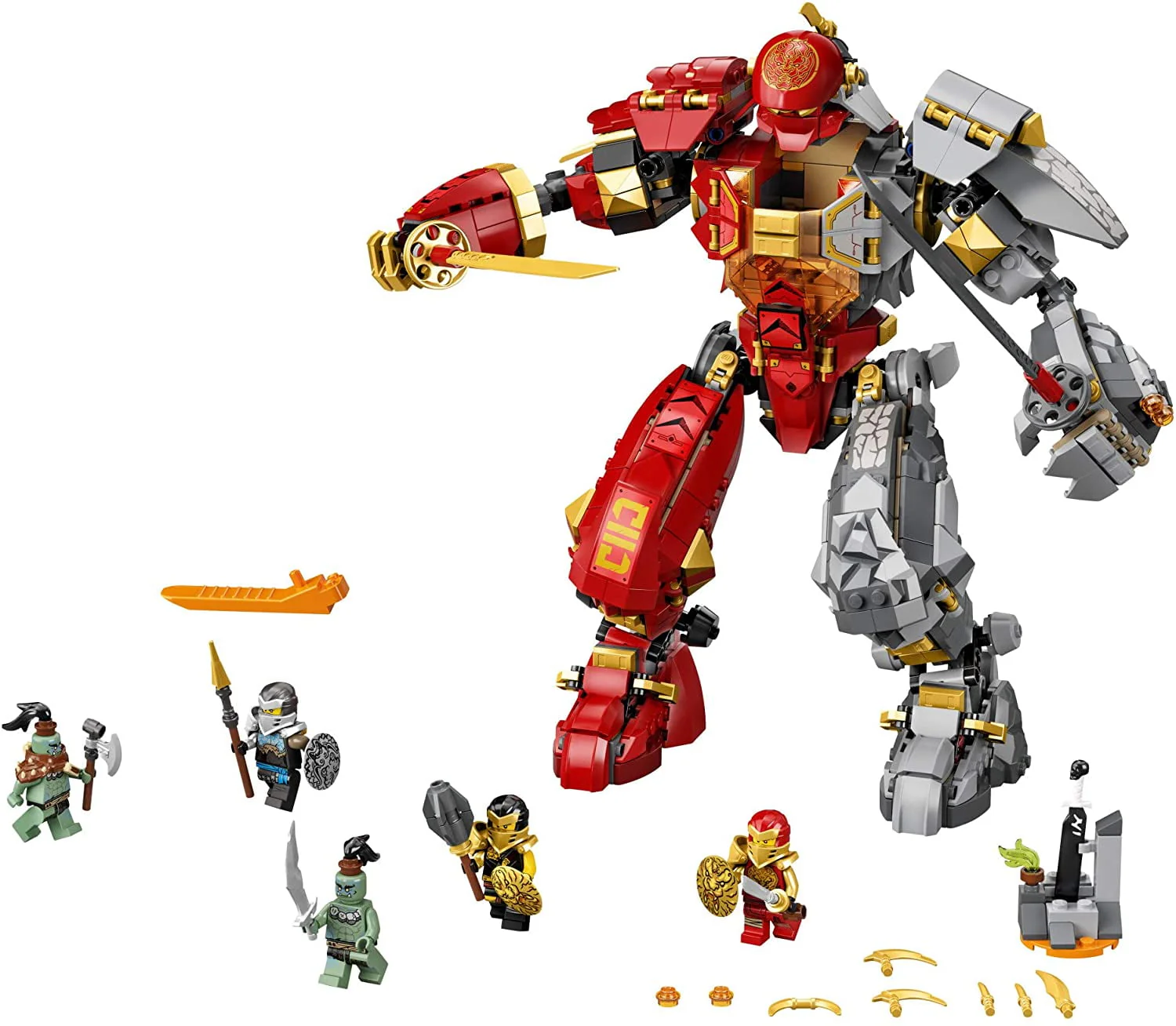 LEGO NINJAGO Fire Stone Mech 71720 Building Kit Featuring LEGO Ninja Mech, New 2020 (968 Pieces)…