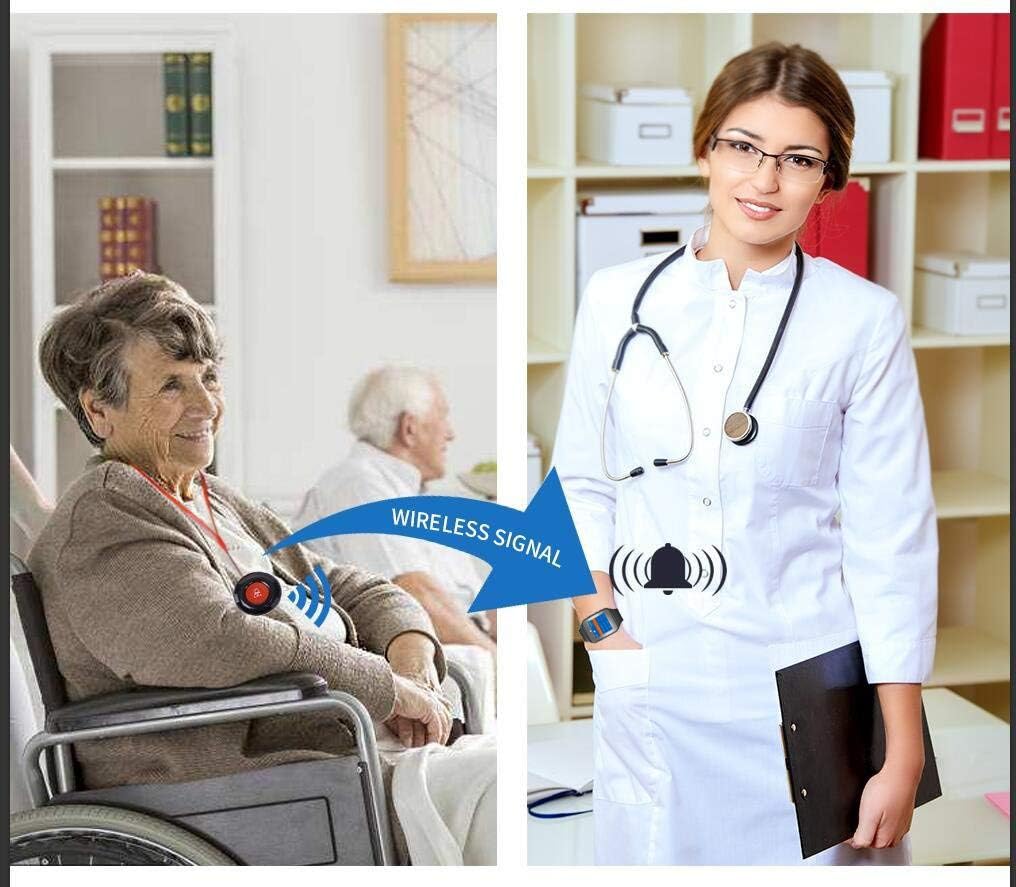 CallToU Wireless Wrist Pager Smart Call System Caregiver Pager