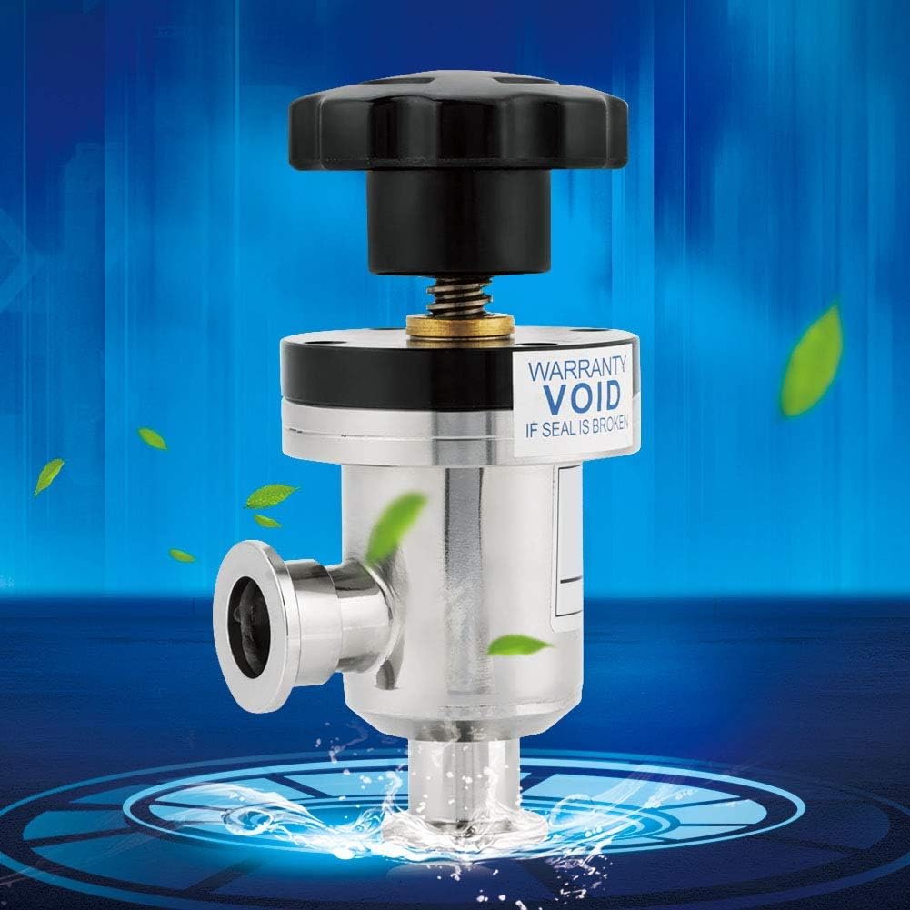 Bellow Isolation Valve, KF25 304 Stainless Steel High Vacuum Manual Right Angle Valve Fit For Semiconductor Solar Energy Metallurgy