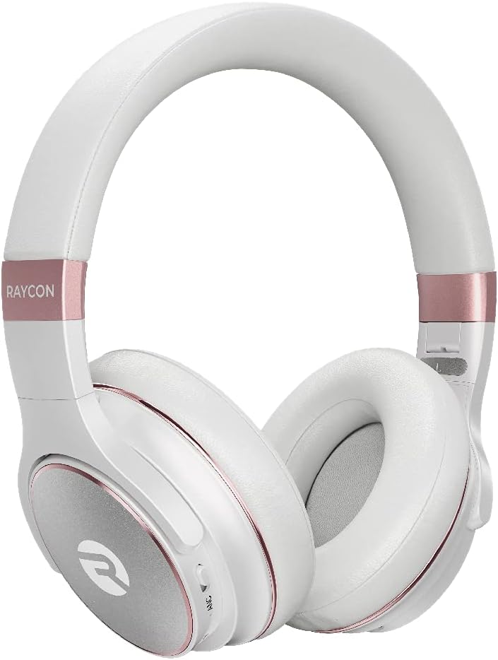 Raycon Everyday Wireless Bluetooth Over Ear Headphones, with Active Noise Cancelling, Awareness Mode and Built in Microphone, IPX 4 Water Resistance