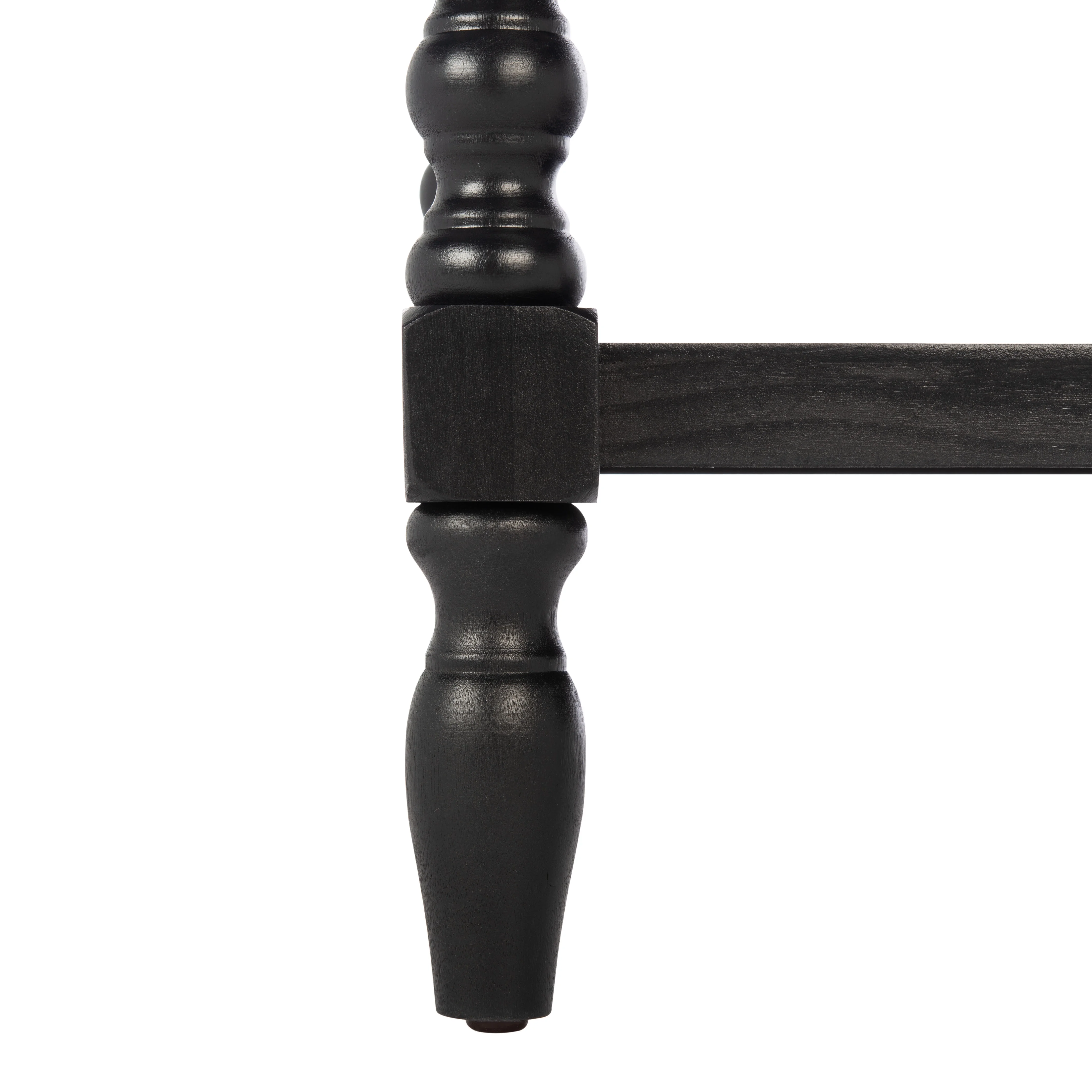 SAFAVIEH Athena French 3-Drawer Black Wood Rectangle Console Table (23.5 in. W x 13 in. D x 29.5 in. H)