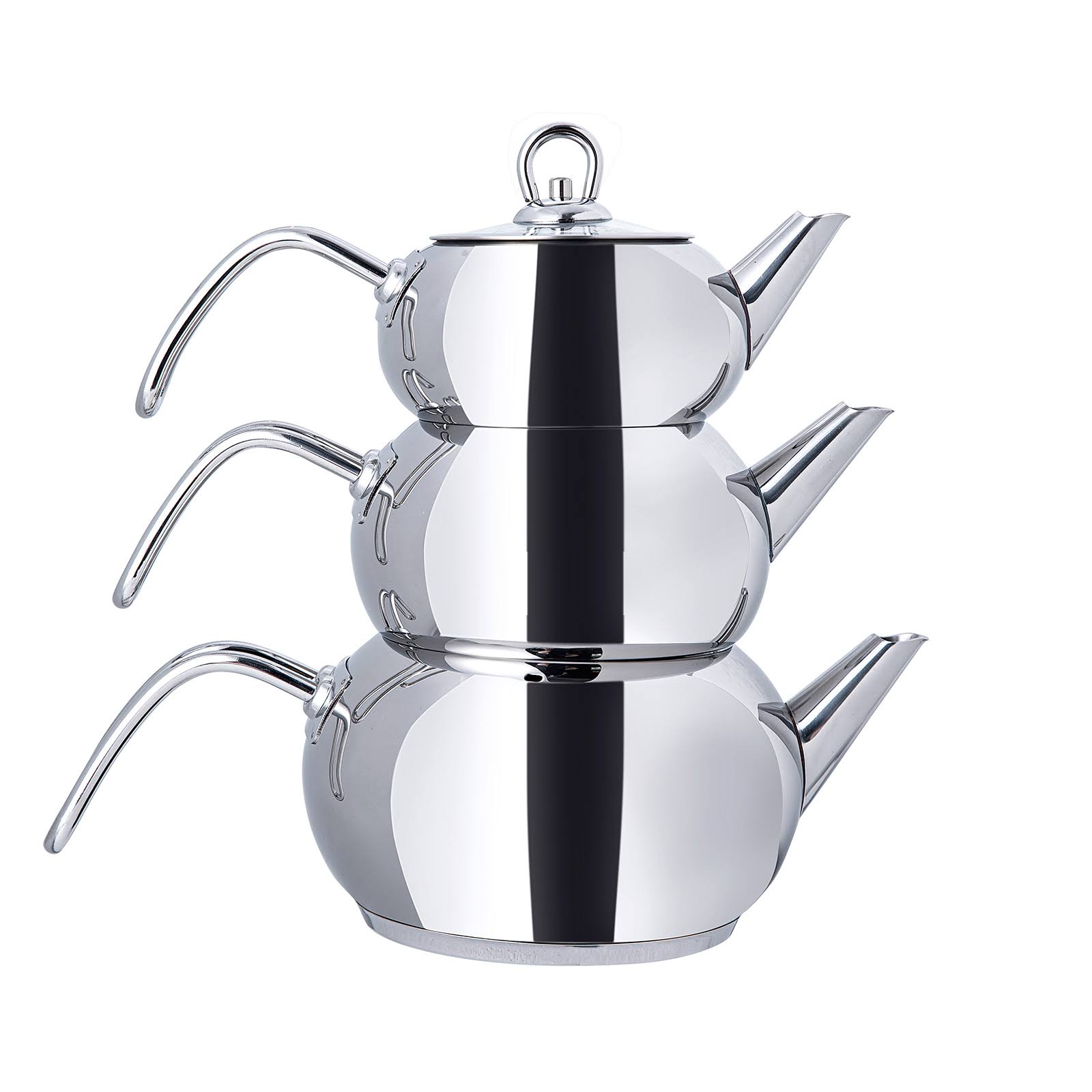 KARACA 3D Powersteel Pro 316 Steel Tea Pot Set