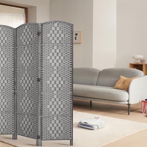 Room Divider, Room Dividers and Folding Privacy Screens, 16in Privacy Screen, 6 Panel Temporary Wall Partitions, 6ft Space Separation Panel Screen