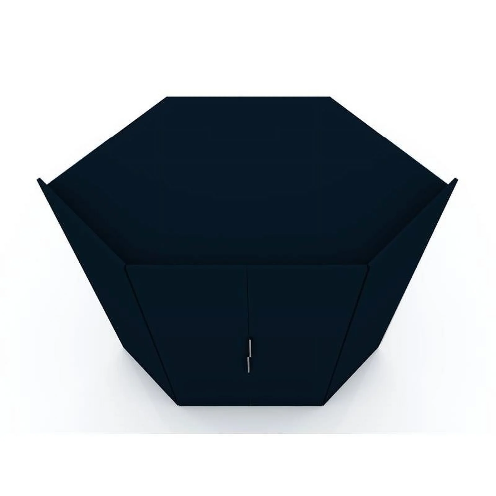 Atlin Designs Contemporary Wood Corner Wardrobe Closet in Midnight Blue