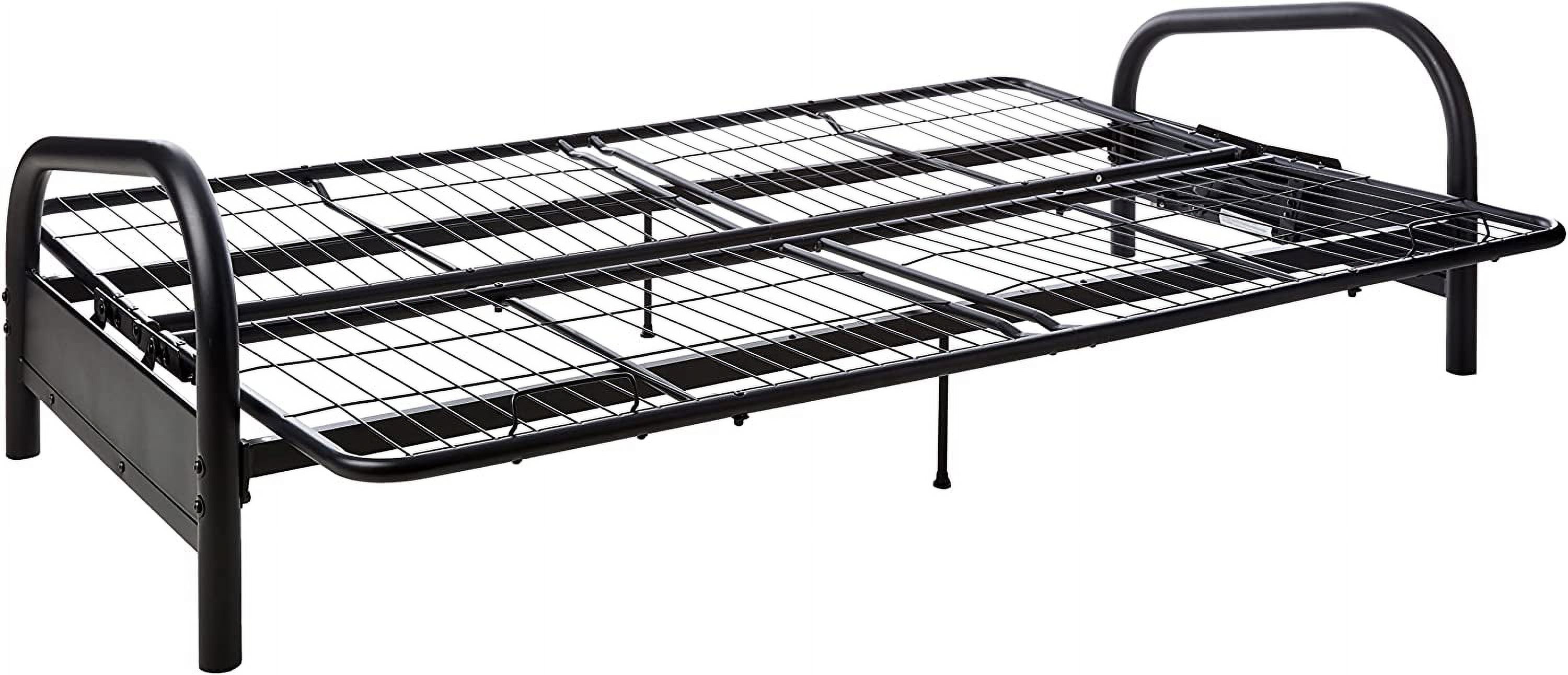 QCAI Vermont Metal Futon Frame, Classic Design, Full Sized - Black