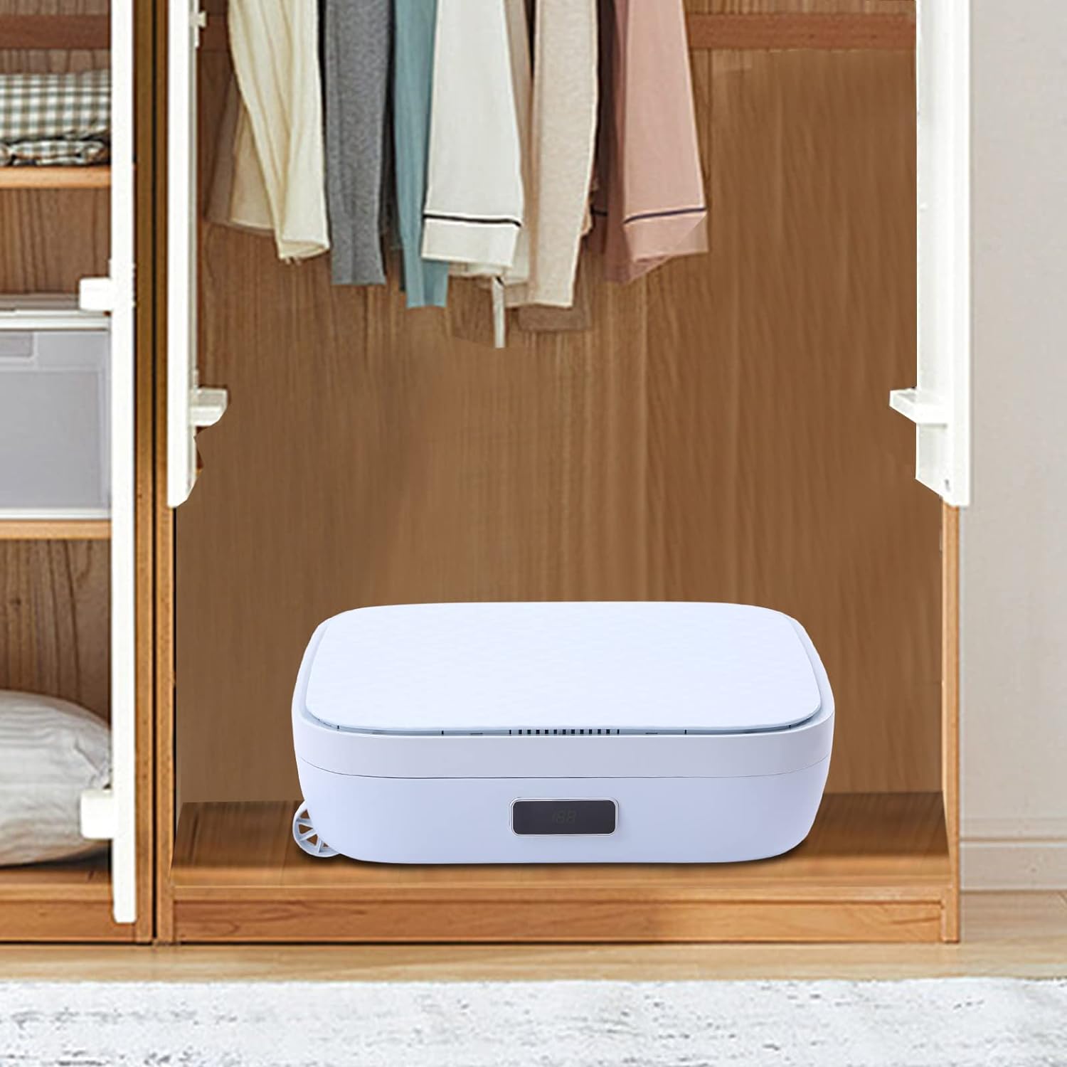 Mini Portable Clothes Dryer 850W Electric Wardrobe Dryer with Cloth Cover Compact Spaces Folding Clothes Dryer Machine for Home Apartments
