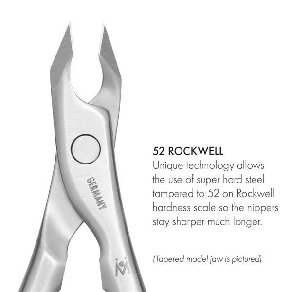 GERMANIKURE 5mm Tower Point Cuticle Nippers 1/2 (Half) Jaw, FINOX Surgical Stainless Steel