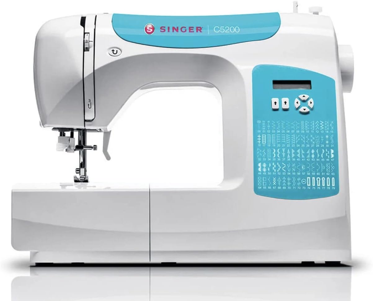 Singer | C5200 Computerized Sewing Machine with 80 Built-in Stitches, LCD Screen, & LED Lighting - Sewing Made Easy