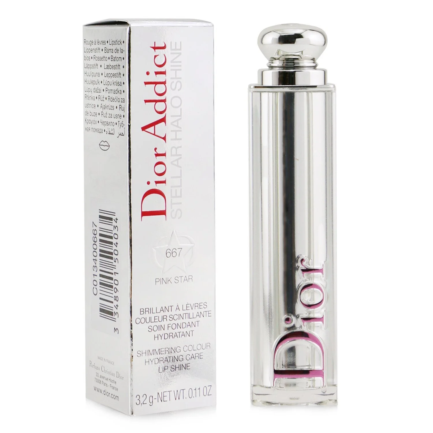 Christian Dior Dior Addict Stellar Halo Shine Lipstick - # 563 Adored Star  3.2g/0.11oz