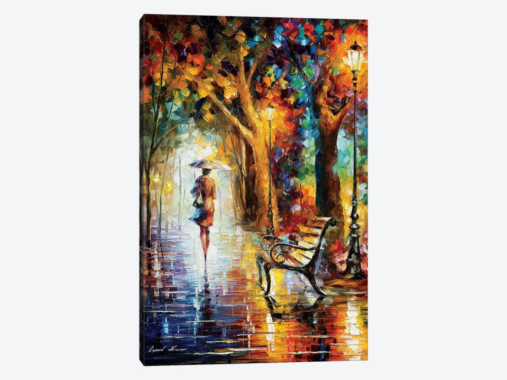 Leonid Afremov Canvas Wall Decor Prints - The End of Patience ( scenic u0026 landscapes u003E Urban u003E City Parks art)