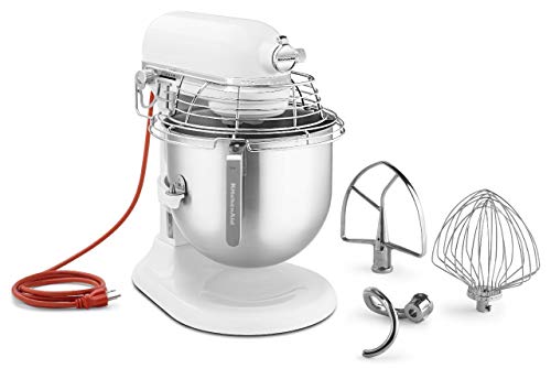 KitchenAid KSM8990CU 8-Quart Commercial Countertop Mixer, 10-Speed, Gear-Driven, Contour Silver