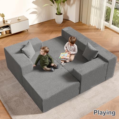 104" Sectional Couches for Living Room, Modular Sectional Sofa with Deep Seat, L-Shape Couch with Chaise, Cloud Couch for Living Room Bedroom