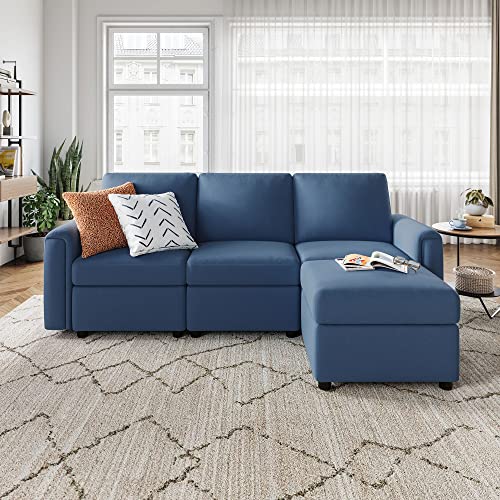 LINSY HOME Modular Sectional Sofa, Convertible U Shaped Sofa Couch with Storage, Memory Foam, Modular Sectionals with Ottomans
