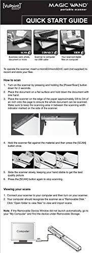 Vupoint PDS-ST415-VPS Magic Wand Portable Scanner (900 dpi Version) - Black