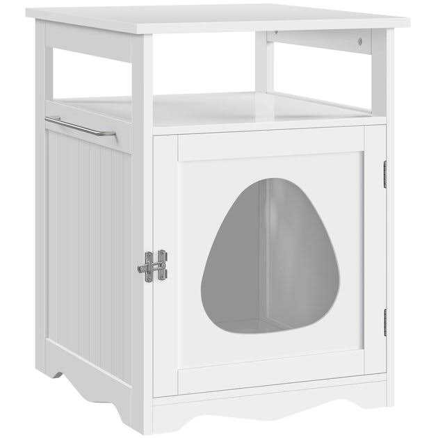 Yaheetech Box Furniture with Open Shelf Cat Litter Box - Pet Supplies online store